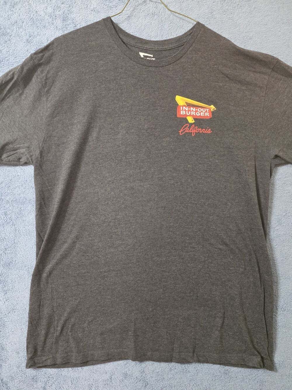 In N Out Burger T-Shirt 2XL Men's Dark Grey Tee California Beach XXL